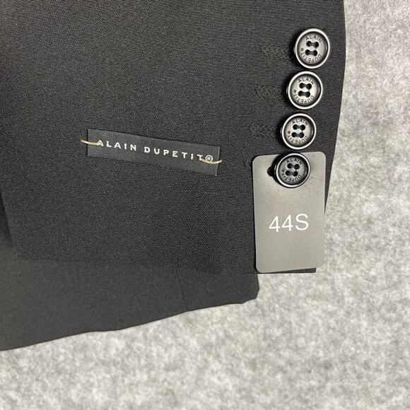 Alain Dupetit Suittech Blazer Sport Coat Jacket Men 44S Black 2 Button NEW - Picture 7 of 12